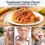 2-in-1 Manual Pasta Maker Machine with Rollers