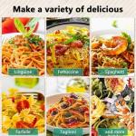 2-in-1 Manual Pasta Maker Machine with Rollers