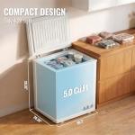 Compact 5 Cu.Ft Chest Freezer with Thermostat