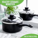 GreenLife 1QT & 2QT Nonstick Saucepan Set