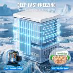 Compact 5 Cu.Ft Chest Freezer with Thermostat