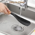 Silicone Spatula Spoon with Wooden Handle