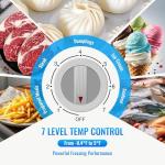 Compact 5 Cu.Ft Chest Freezer with Thermostat