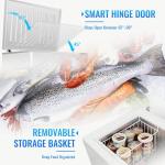 Compact 5 Cu.Ft Chest Freezer with Thermostat