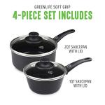 GreenLife 1QT & 2QT Nonstick Saucepan Set