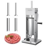 Booros 5L Manual Sausage Filler with 4 Tubes