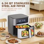 Sweetcrispy 6.34QT 8-in-1 Air Fryer Oven