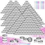 200 Pack 5ml Plastic Jars with Lids