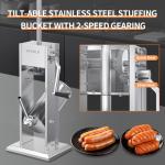 Booros 5L Manual Sausage Filler with 4 Tubes