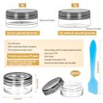 200 Pack 5ml Plastic Jars with Lids