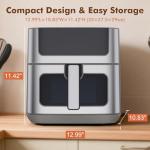 Sweetcrispy 6.34QT 8-in-1 Air Fryer Oven