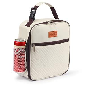 DIRGEE Insulated Lunch Bag for Work - White