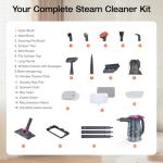 ScrubWiz 10-in-1 Portable Steam Cleaner and Mop