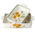 Howise Sunflower Ceramic Baking Dish Set - 2 Pieces