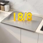 Stainless Steel Cutting Board with Non-Slip Pads