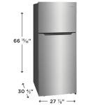 Frigidaire 18 cu. ft. Silver Refrigerator with LED Lighting