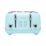 HADEN 4-Slice Wide Slot Toaster in Light Blue