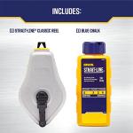 Irwin STRAIT-LINE 100ft Chalk Line Reel, Blue