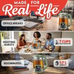 1.7L Electric Glass Kettle with Temperature Control