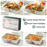 Howise Sunflower Ceramic Baking Dish Set - 2 Pieces