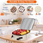 DIRGEE Insulated Lunch Bag for Work - White