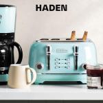 HADEN 4-Slice Wide Slot Toaster in Light Blue
