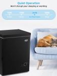3.5 Cu.Ft Compact Chest Freezer with Temperature Control
