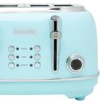 HADEN 4-Slice Wide Slot Toaster in Light Blue