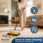 Yocada Manual Carpet Sweeper for Home and Office