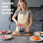 Adjustable Meat Slicer for Home Use, Stainless Steel