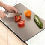 Stainless Steel Cutting Boards with Non-Slip Mat