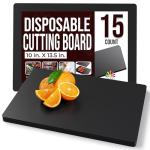 15 Count Disposable Cutting Boards - 10 Inch Black