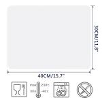 Gartful 2 Pack Silicone Crafting Mats, 15.7" x 11.8" Silicone Mat For Crafts, Large Heat Resistant Sheet For Jewelry Casting, Epoxy Resin, Wax Seal, Drawing, Countertop Protector, Placemat,Translucent