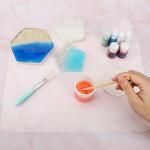 Gartful 2 Pack Silicone Crafting Mats, 15.7" x 11.8" Silicone Mat For Crafts, Large Heat Resistant Sheet For Jewelry Casting, Epoxy Resin, Wax Seal, Drawing, Countertop Protector, Placemat,Translucent