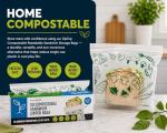 Lunchskins Ziptop BPI Certified Compostable & Resealable Freezer-Safe Food Storage Bags, Sandwich Size, 50 Bags - Eco-Friendly, Made Without PFAS and BPA