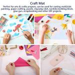 Gartful 2 Pack Silicone Crafting Mats, 15.7" x 11.8" Silicone Mat For Crafts, Large Heat Resistant Sheet For Jewelry Casting, Epoxy Resin, Wax Seal, Drawing, Countertop Protector, Placemat,Translucent