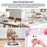 Gartful 2 Pack Silicone Crafting Mats, 15.7" x 11.8" Silicone Mat For Crafts, Large Heat Resistant Sheet For Jewelry Casting, Epoxy Resin, Wax Seal, Drawing, Countertop Protector, Placemat,Translucent