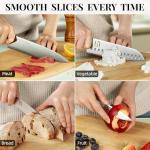 KnifeSaga Knife Set, 14 Pcs Premium Japanese High Carbon Stainless Steel Kitchen Knife Set, Razor Sharp Knife Block Set with Built-in Sharpener, Quality Acacia Wood Block Knife Sets Ergonomic Handle