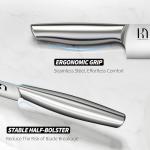 KnifeSaga Knife Set, 14 Pcs Premium Japanese High Carbon Stainless Steel Kitchen Knife Set, Razor Sharp Knife Block Set with Built-in Sharpener, Quality Acacia Wood Block Knife Sets Ergonomic Handle