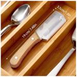 3-in-1 Upgraded Vegetable Peeler with Grater and Bottle Opener, Stainless Steel Kitchen Peeler, Zero Snag Wooden Peeler for Fruits and Vegetables