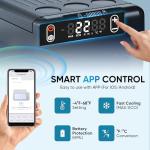 Feelfunn 12 Volt Refrigerator - 21QT(20L) Portable Freezer, Electric Cooler for Car Truck RV Van Camping & Road Trip, Fast Cooling Fridge with 12/24V DC & 110-240V AC for Vehicle & Home Use,-4℉~68℉