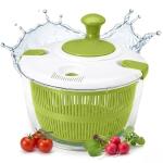 Evercove Salad Spinner-Lettuce Spinner | Best Fruit Washer with Spinner Bowl, Easy-Spin Handle, 5QT