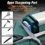 Professional Electric Knife Sharpener with 100% Diamond Abrasives & Precision Angle Guides, 3-Speed Variable 4-Stage Open Touch-Screen Knife Sharpener for Straight, Serrated Edges, Scissors & Axes