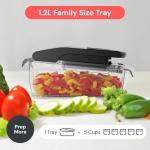 Fullstar The Original Pro Chopper - Vegetable Chopper and Spiralizer, Food Chopper with Container, Fruit Slicer, Kitchen Gadgets & Gifts, Home Essentials (4 in 1, Clear)