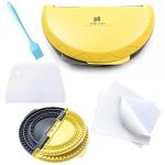 3-in-1 Tortilla Wrap Sealer & Crimper Press – Large Adjustable 6, 8, 10 Inch – Heavy Duty Taco, Quesadilla & Empanada Maker – BPA-Free Tortilla Wrap Sealer, Cutter & Presser for Burritos & Sandwiches