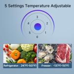 BANGSON Apartment 7.1 Cu.Ft Refrigerator with Freezer, Office Fridge with Bottom Freezer, Large Capacity, Energy Saving, Adjustable Thermostat, Low Noise, Cream White