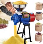 EVGTTI Electric Grain Grinder Mill 3000W, 110V Dry Cereals Grinder with Funnel, Commercial Electric Feed Mill Dry Grinder, Rice Corn Grain Coffee Wheat Feed Mill Flour Mill