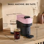 Nespresso Vertuo Pop+ Coffee and Espresso Maker by De'Longhi, Candy Pink