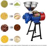 EVGTTI Electric Grain Grinder Mill 3000W, 110V Dry Cereals Grinder with Funnel, Commercial Electric Feed Mill Dry Grinder, Rice Corn Grain Coffee Wheat Feed Mill Flour Mill