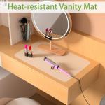 Janeart Clear Silicone Mat Small: 9" Non-Slip Baking Mat for Kitchen Counter - Heat Resistant Countertop Liner for Pastry 1/25 x 9 x 12 Inch Translucent (2/Pack)